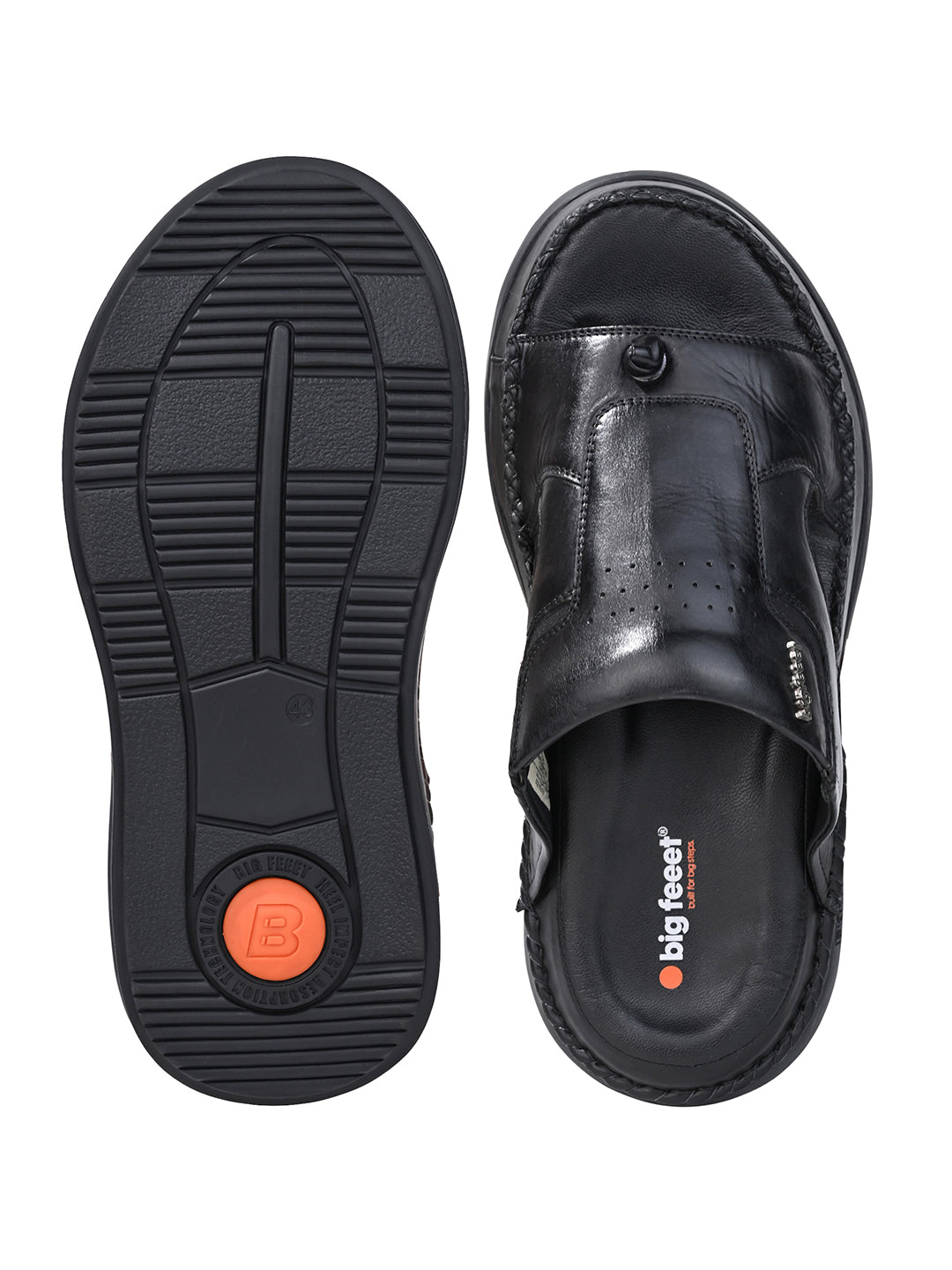 VENTO Genuine Leather Thong Slippers for Men | BF-3001