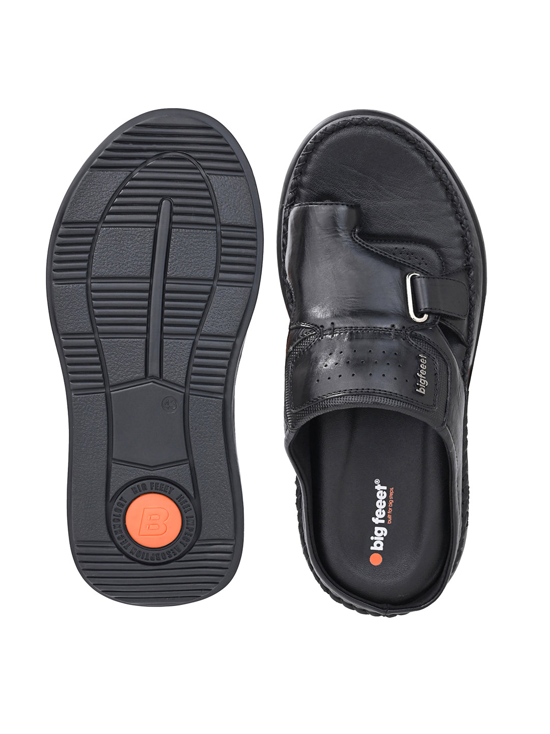 VENTO Genuine Leather Thong Slippers for Men | BF-3004