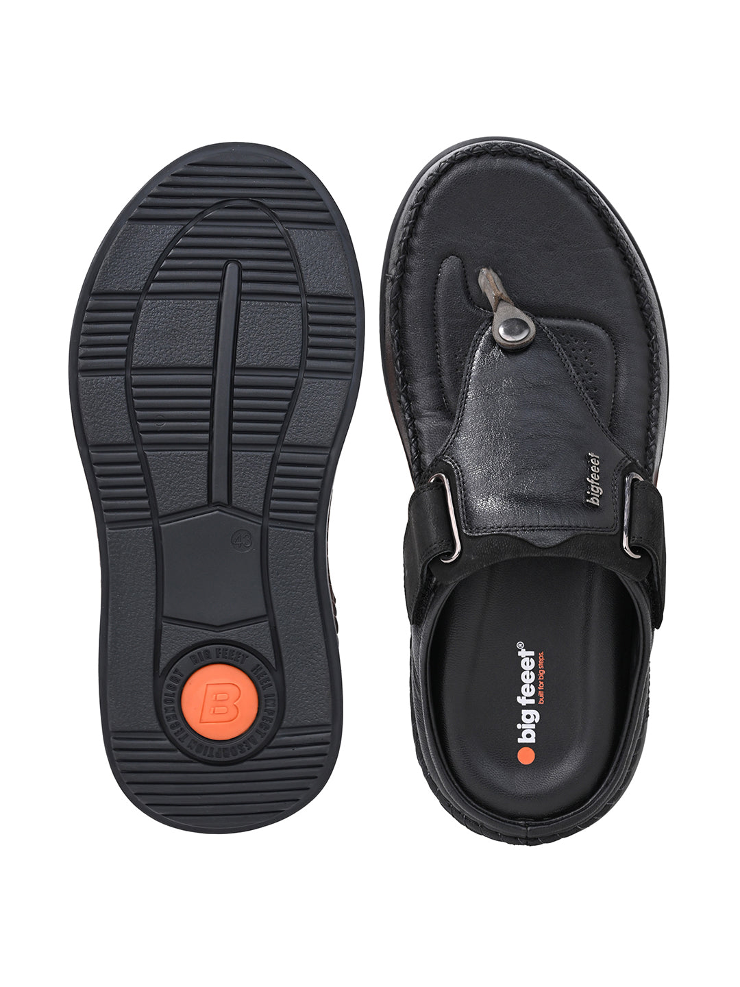 VENTO Genuine Leather Thong Slippers for Men | BF-3006