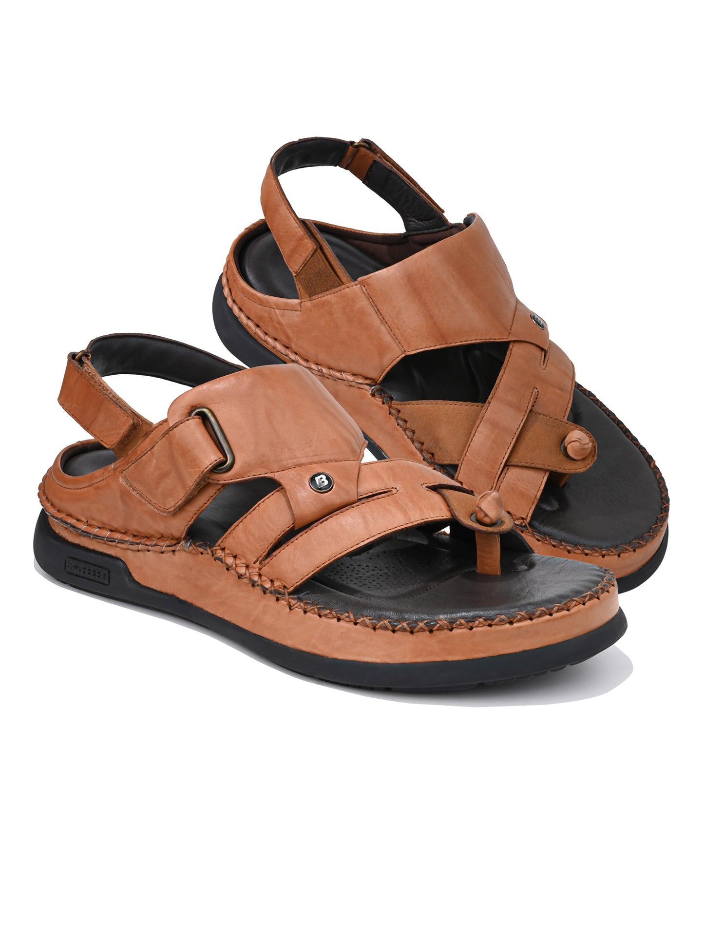 VENTO Genuine Leather Thong Slippers for Men | BF-3003