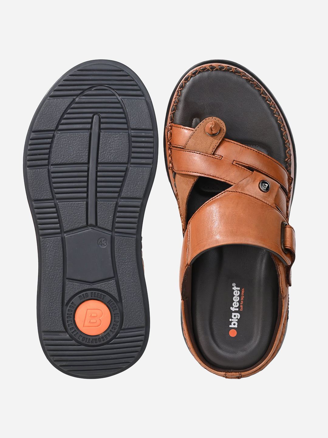 VENTO Genuine Leather Toe loop slippers for Men  | BF-3025