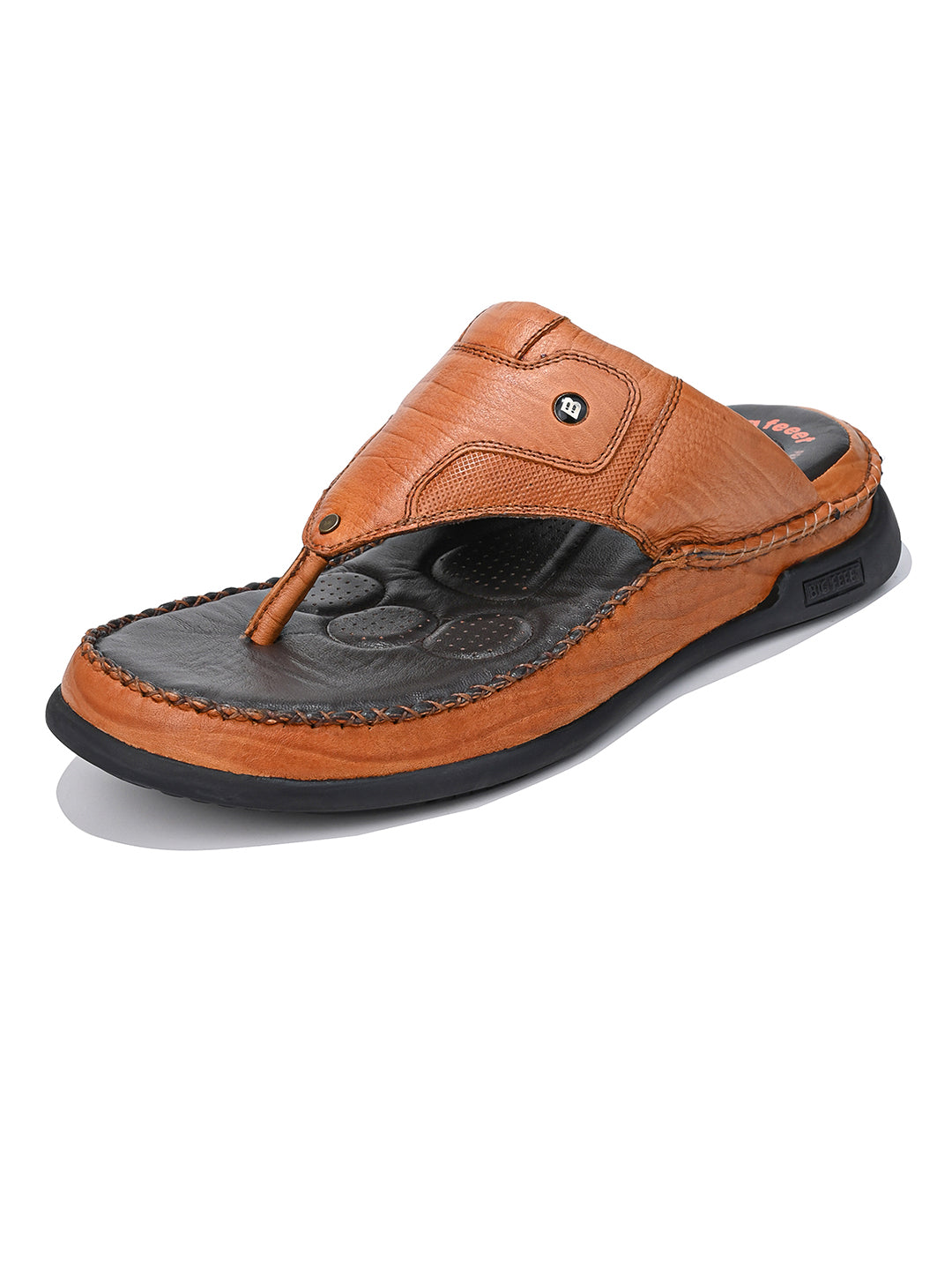 VENTO Genuine Leather Thong Slippers for Men | BF-3005